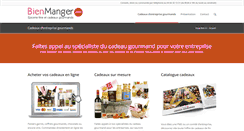 Desktop Screenshot of bienmanger.pro